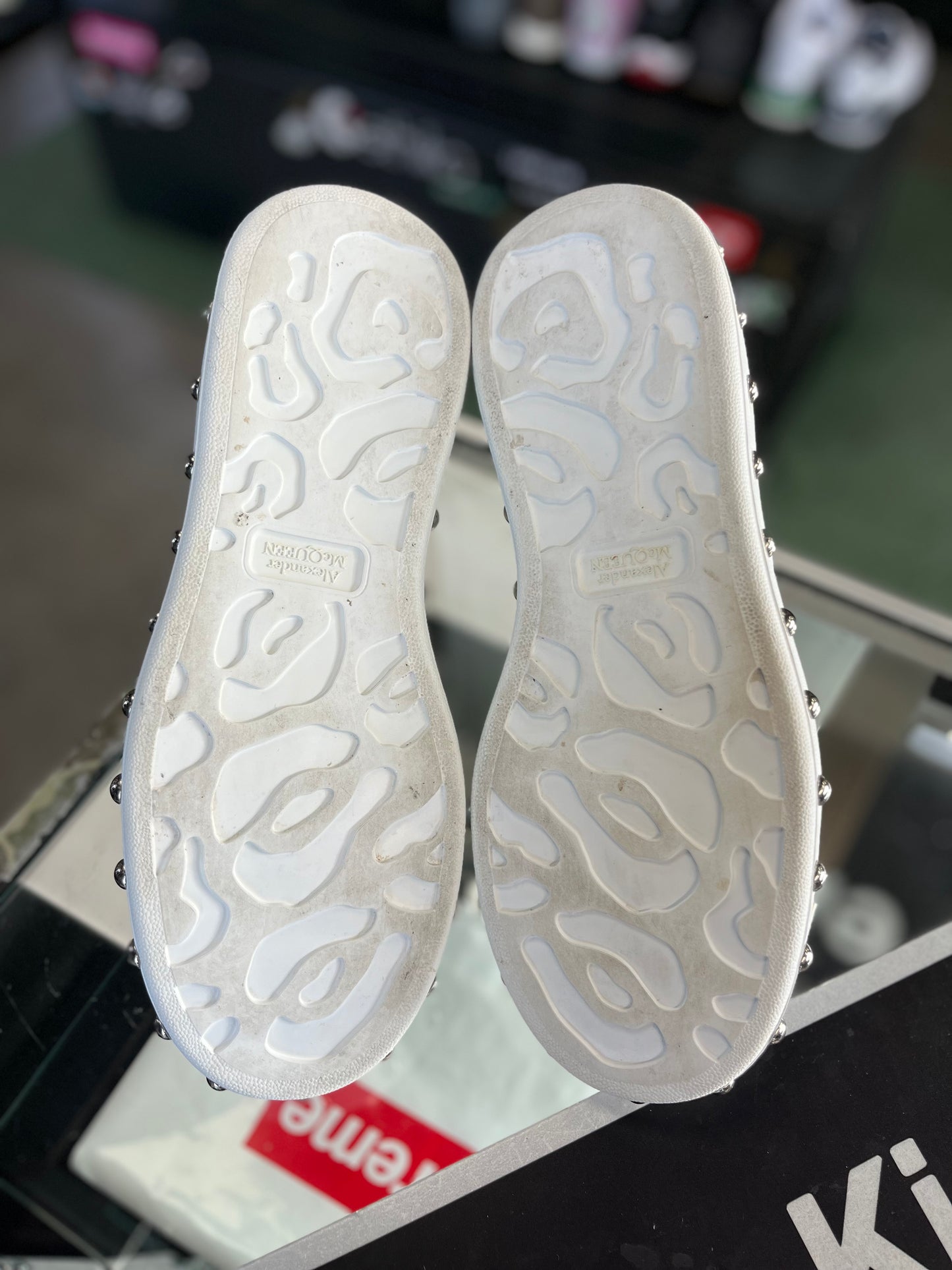 Alexander McQueen “White/Black” Stud Soles Size 42EU