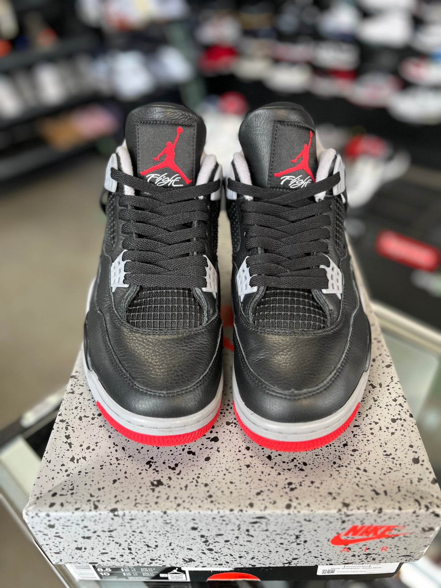 Jordan 4 “Bred Reimagined” Size 8.5