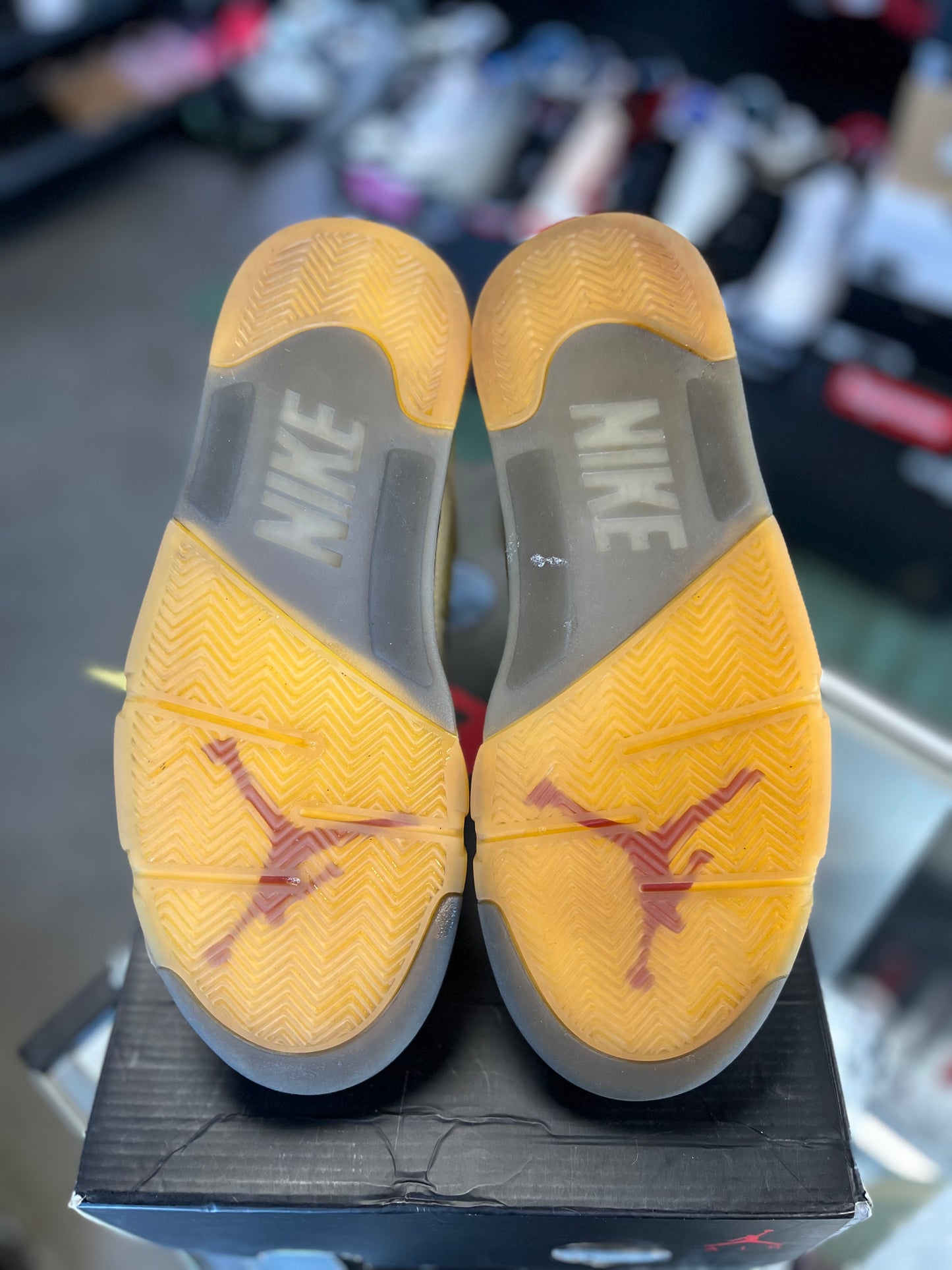 Jordan 5 x Off White “Sail” Size 10