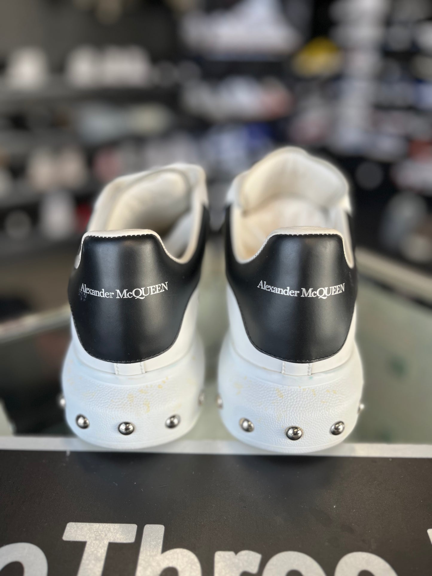 Alexander McQueen “White/Black” Stud Soles Size 42EU