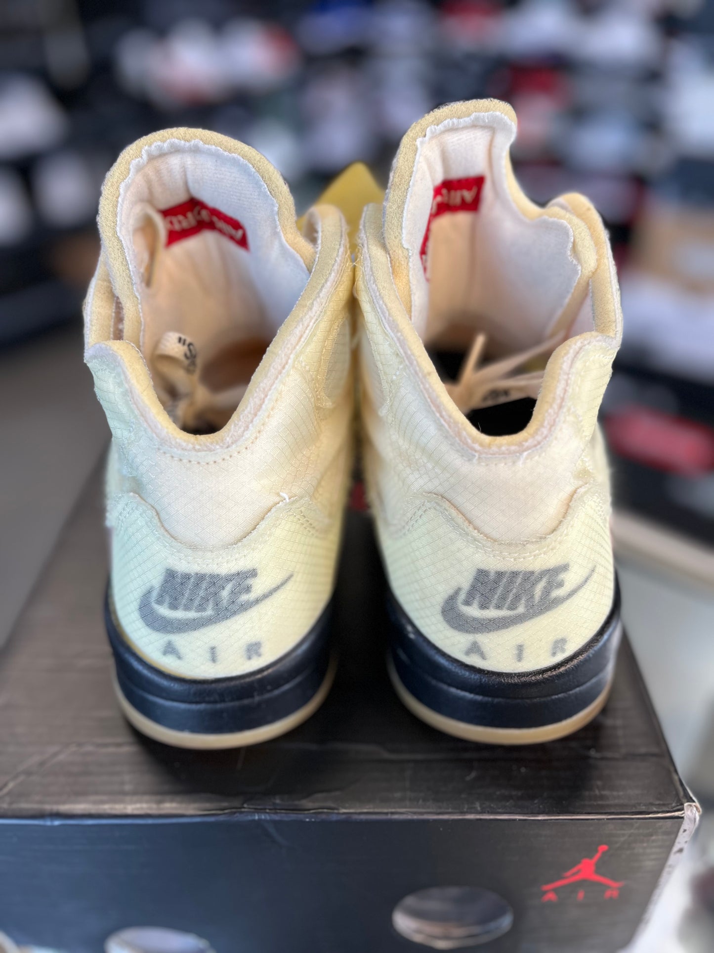 Jordan 5 x Off White “Sail” Size 10