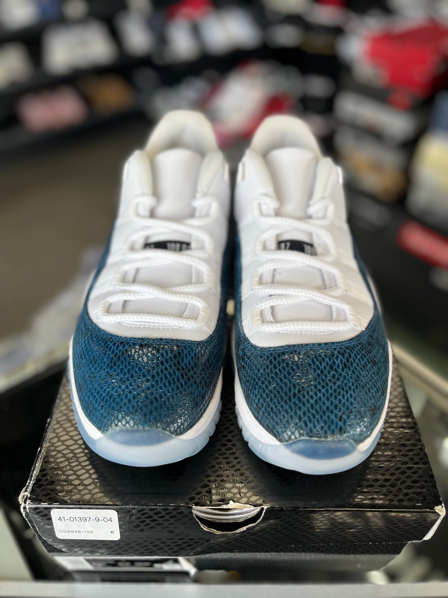 Jordan 11 Low “Navy Snakeskin” Size 9.5