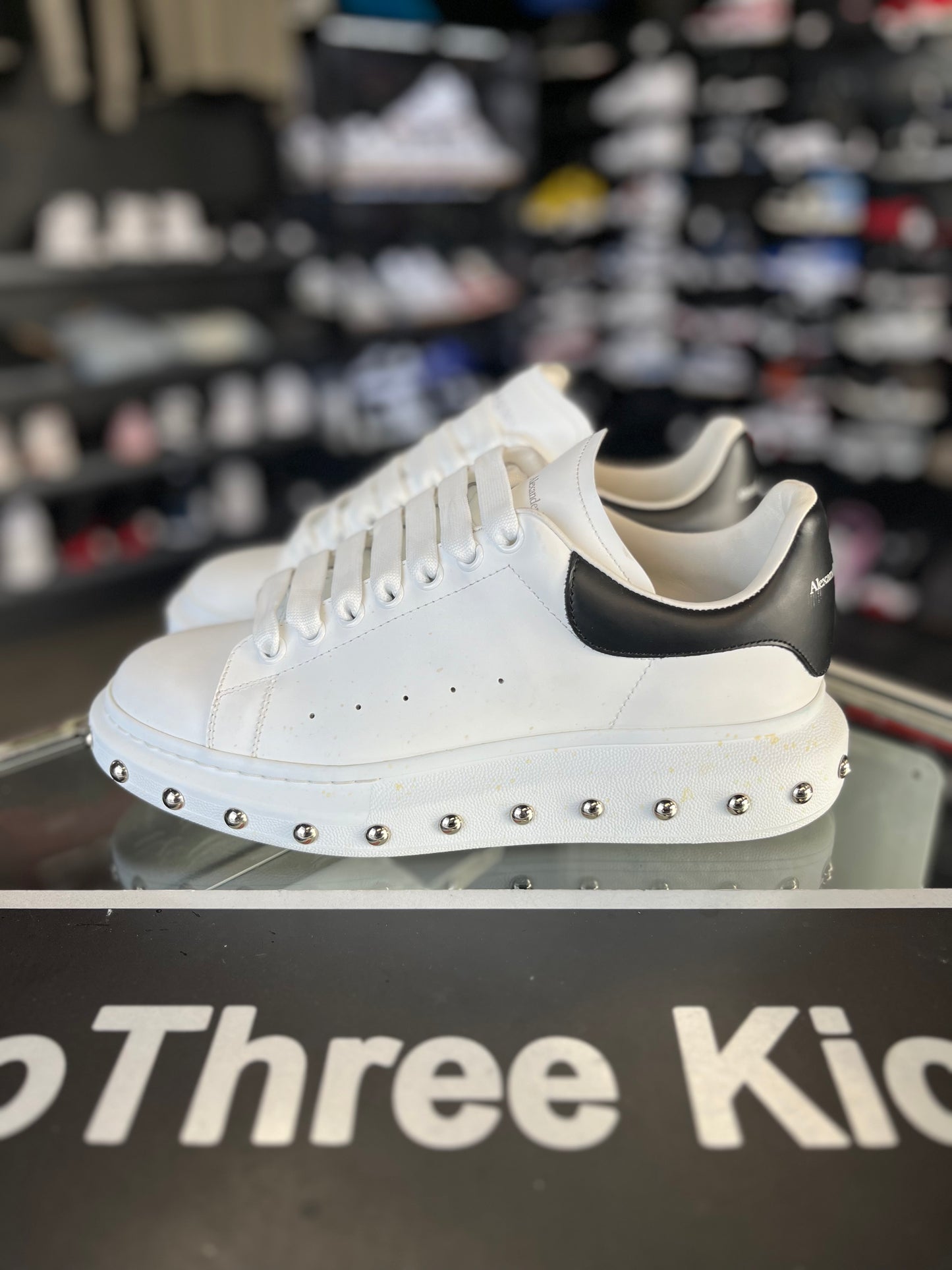 Alexander McQueen “White/Black” Stud Soles Size 42EU
