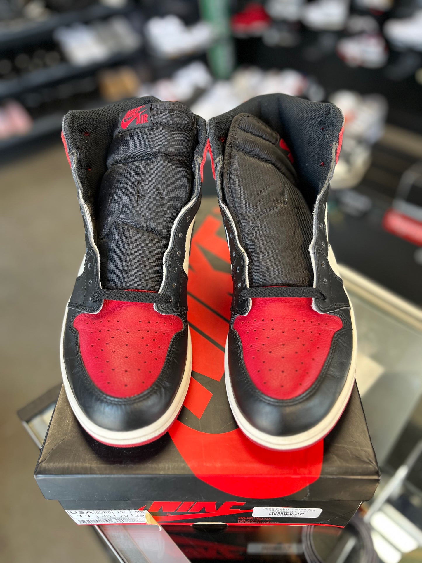 Jordan 1 “Bred Toe” Size 11