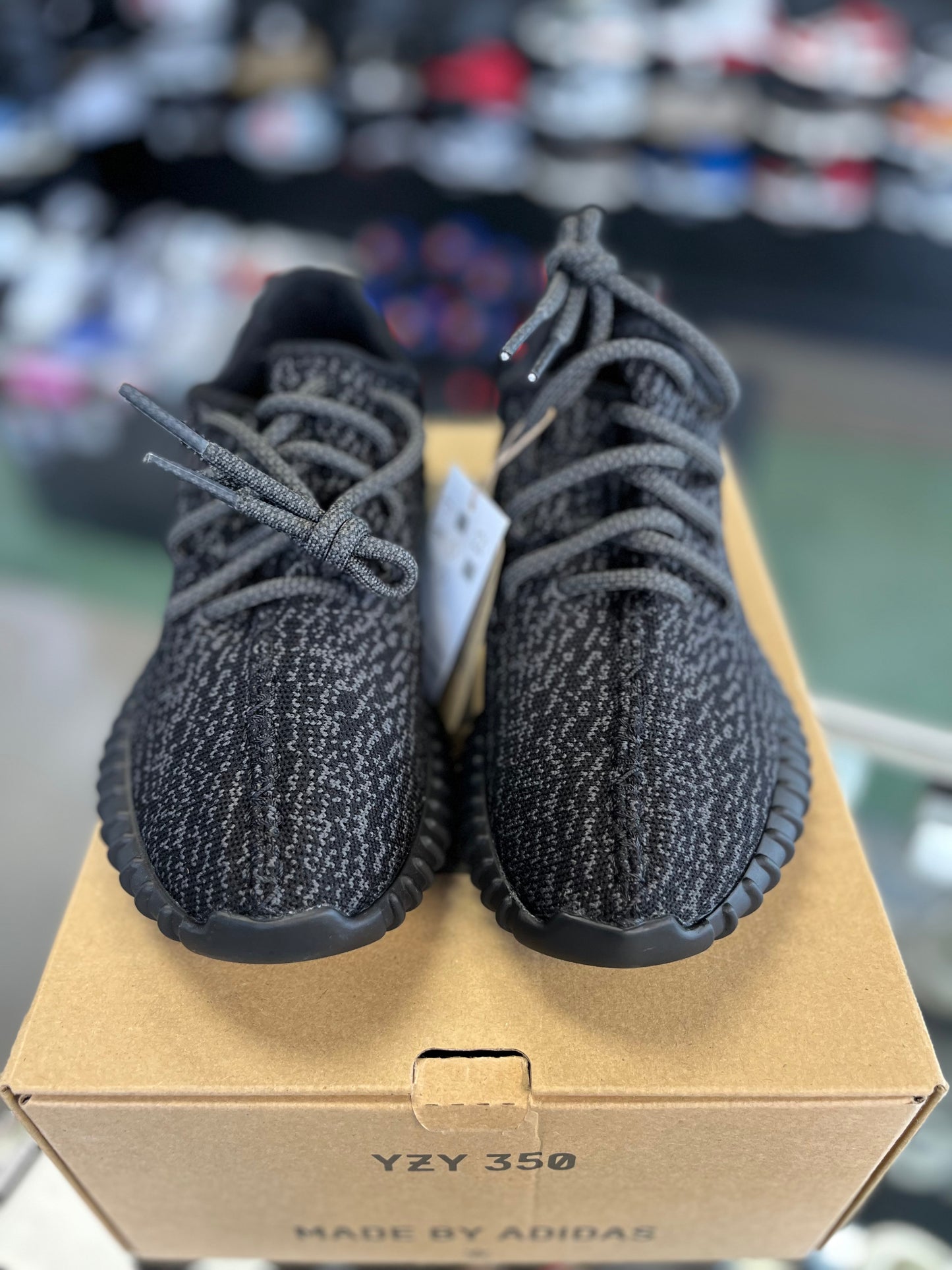 Yeezy 350 “Pirate Black” (Gs) Size 6.5y/8w