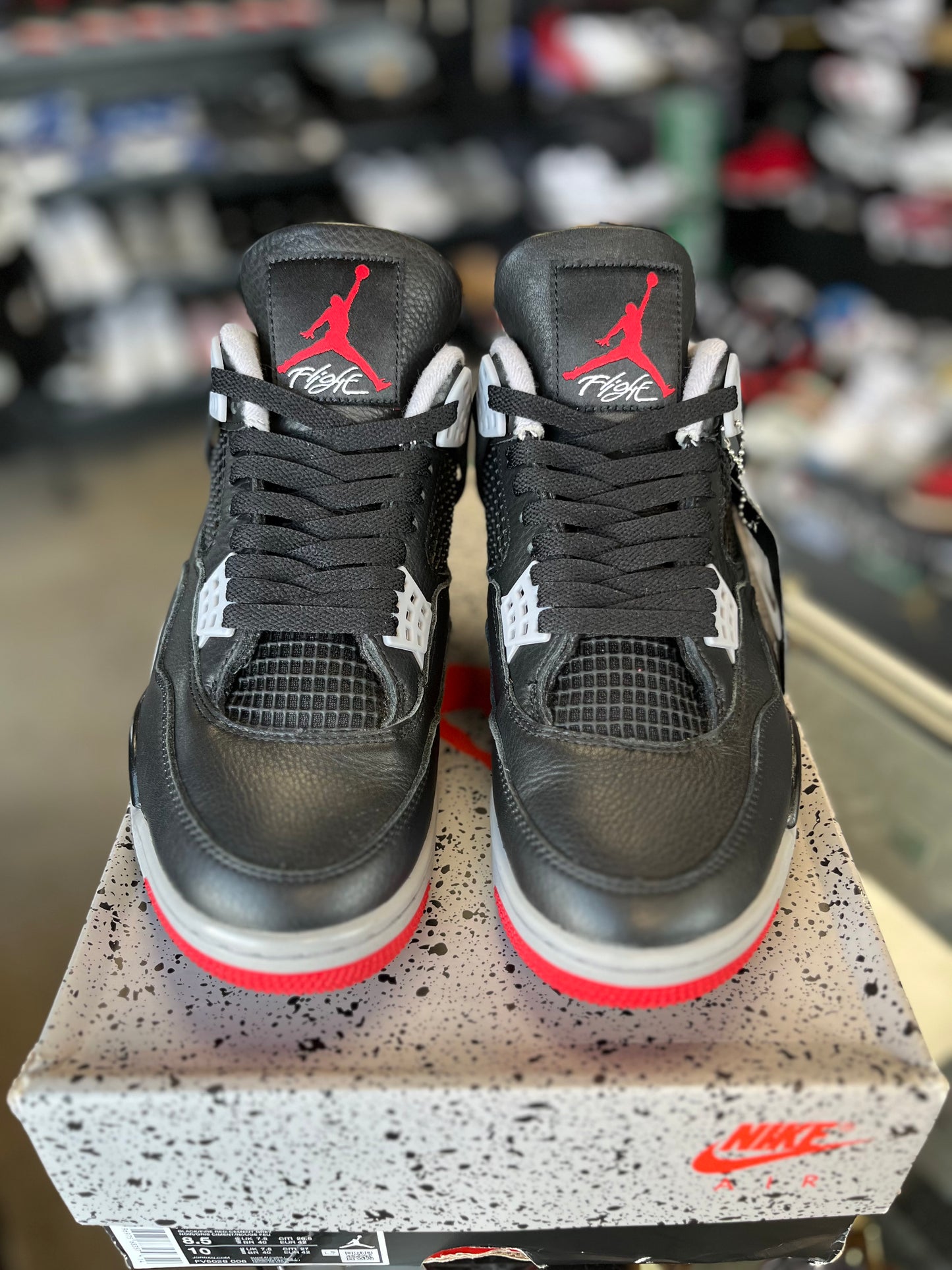 Jordan 4 “Bred Reimagined” Size 8.5