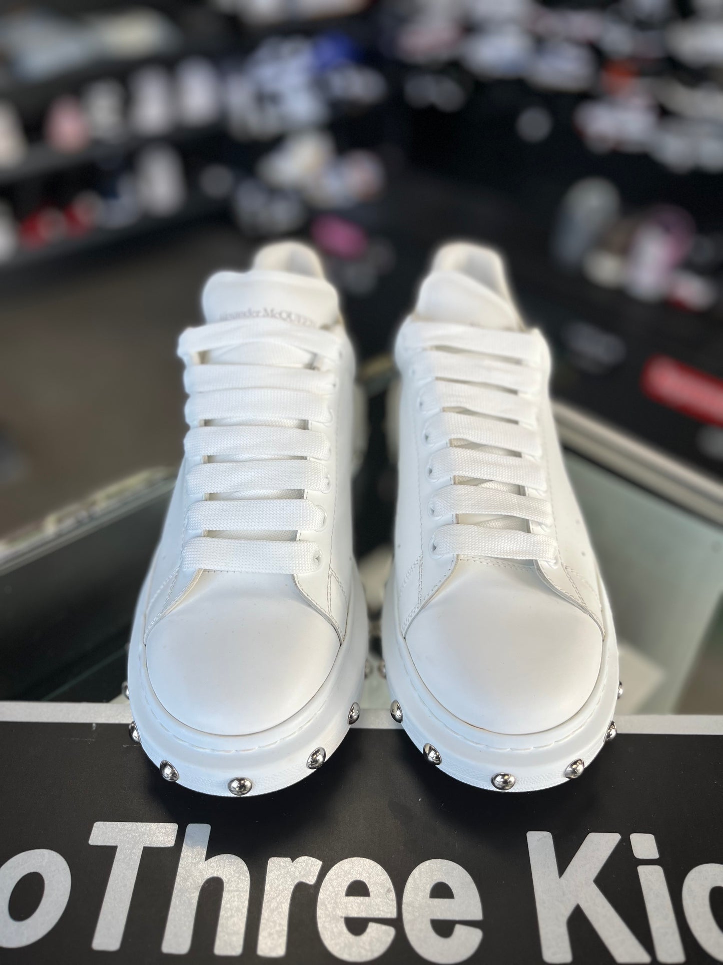 Alexander McQueen “White/Black” Stud Soles Size 42EU