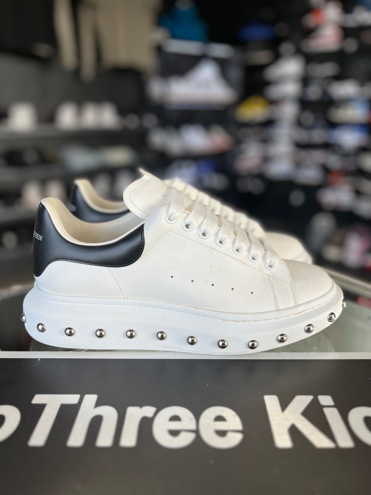 Alexander McQueen “White/Black” Stud Soles Size 42EU
