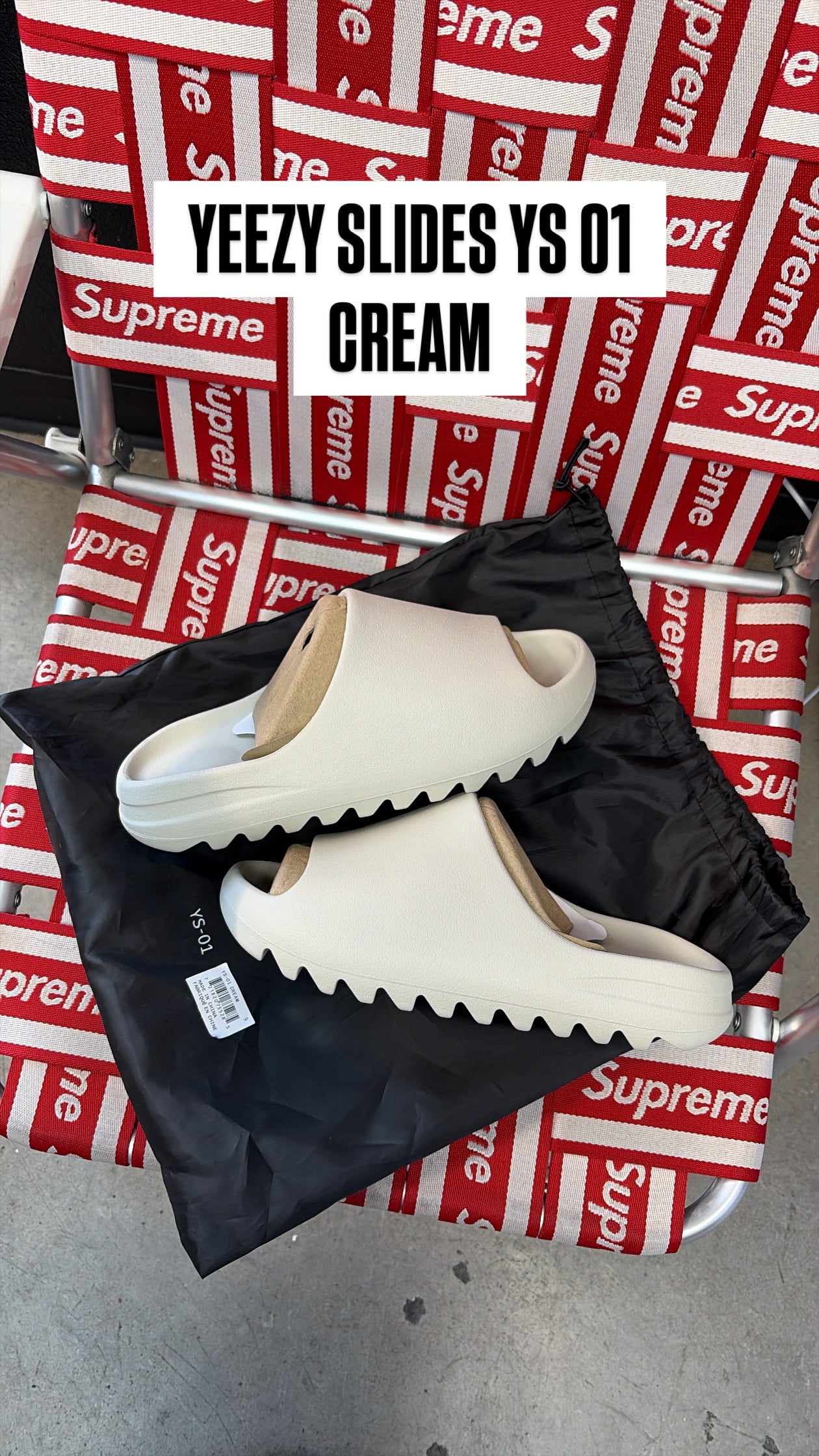 YZY YS-01 Slides “Cream”