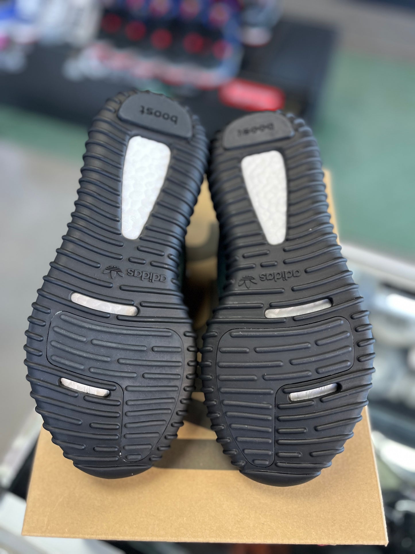 Yeezy 350 “Pirate Black” (Gs) Size 6.5y/8w