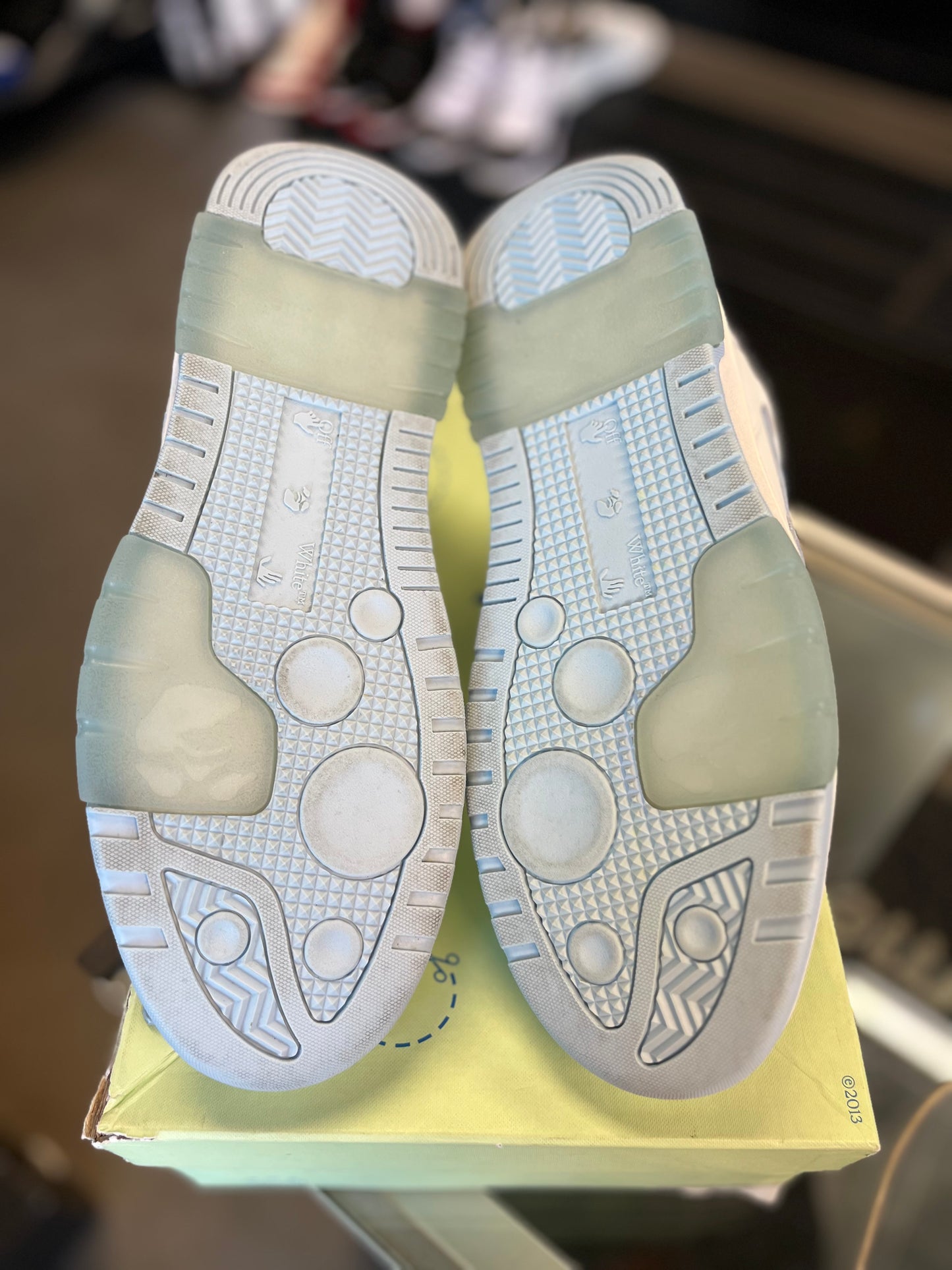 Off White Out Off Office “Light Blue White” Size 44EU