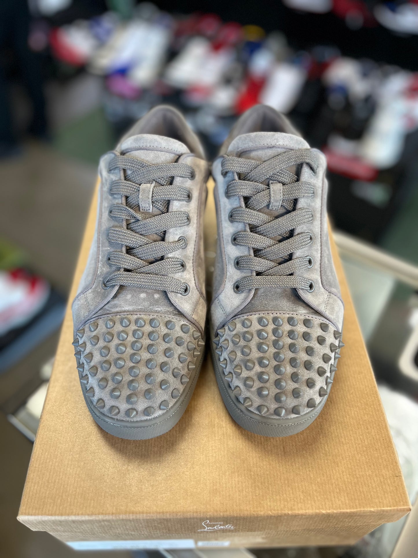 Christian Louboutin Low Spikes “Grey” Size 42EU