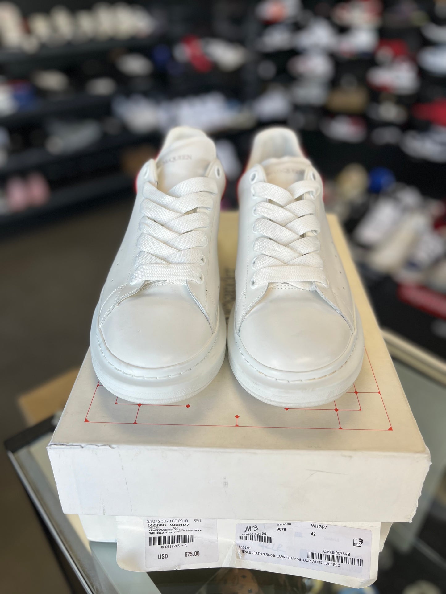 Alexander McQueen “White/Red” Size 42EU