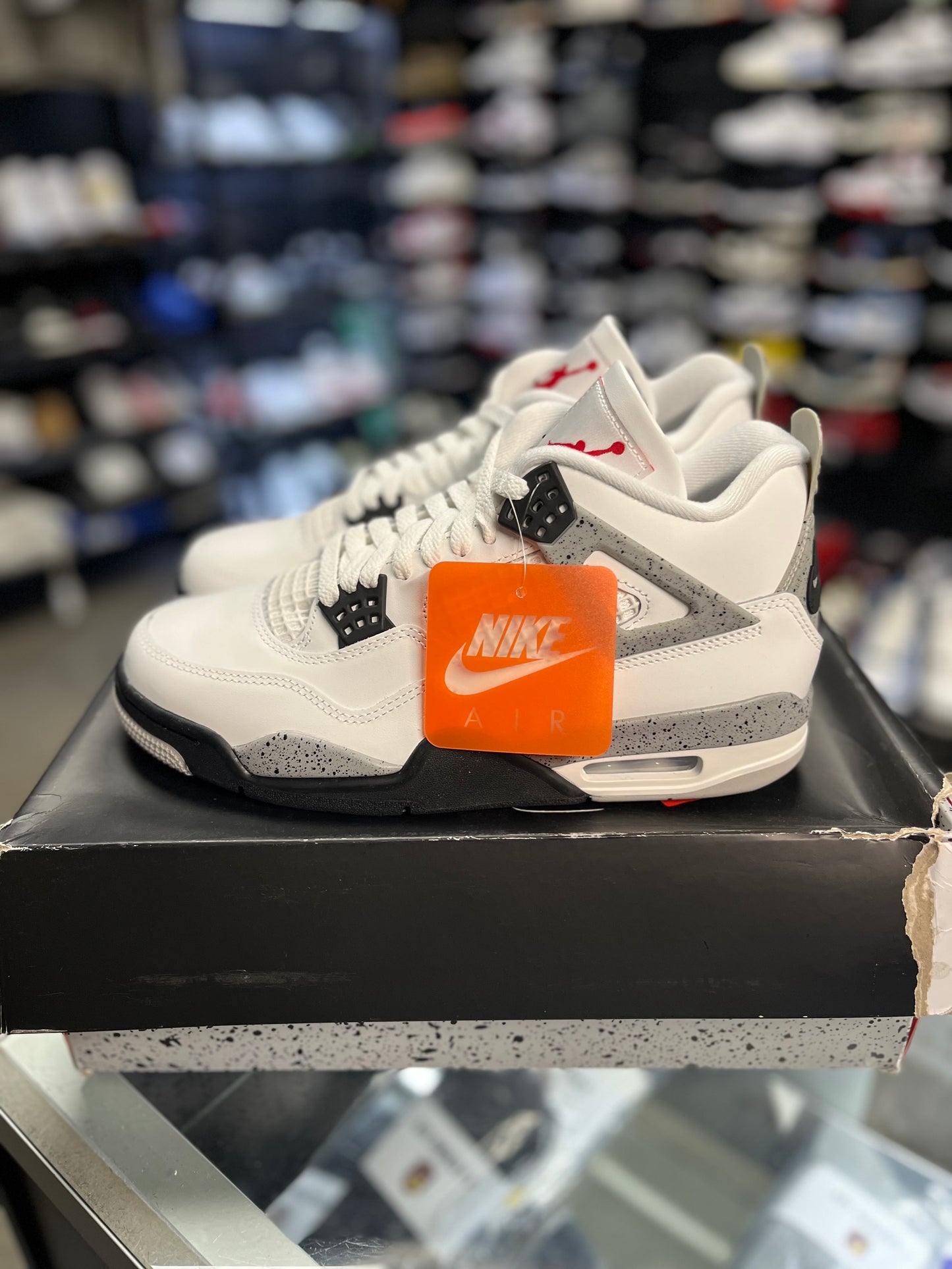 Jordan 4 “White Cement” Size 8.5