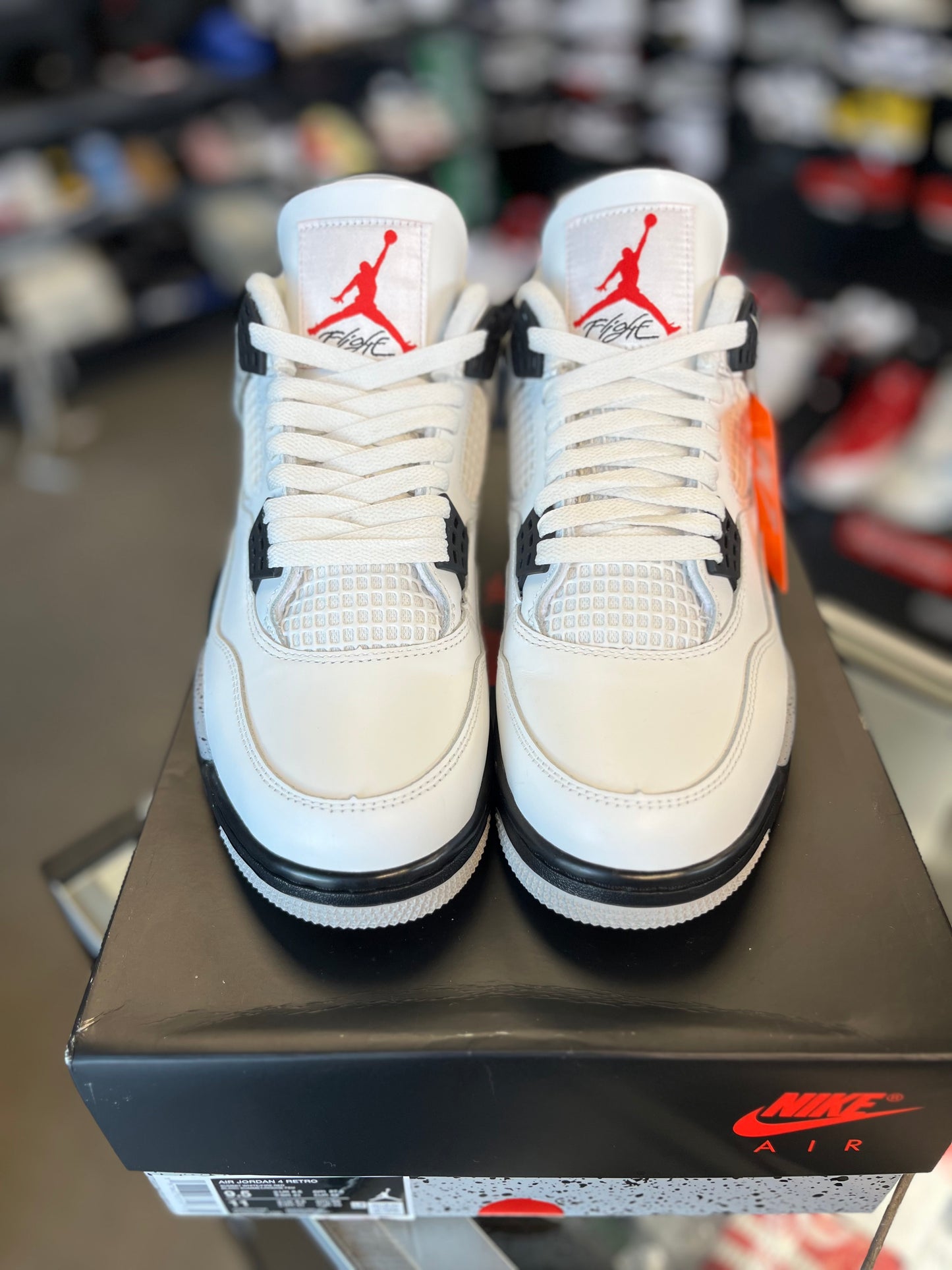 Jordan 4 “White Cement” Size 9.5