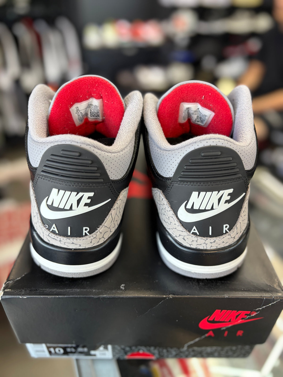Jordan 3 “Black Cement” Size 10