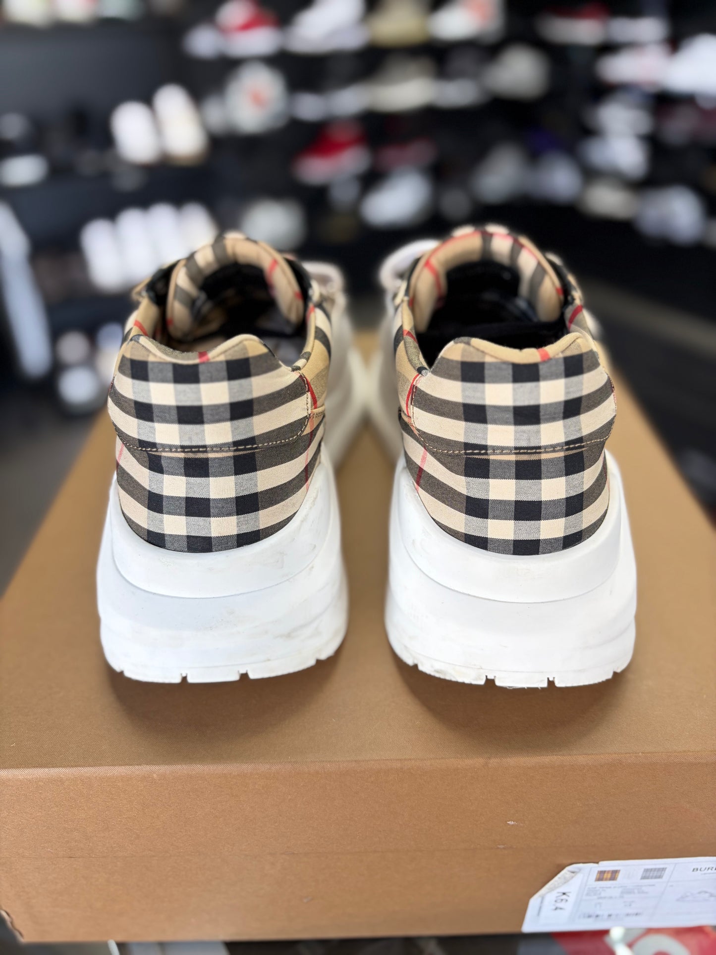Burberry Regis Check Sneakers Size 45EU