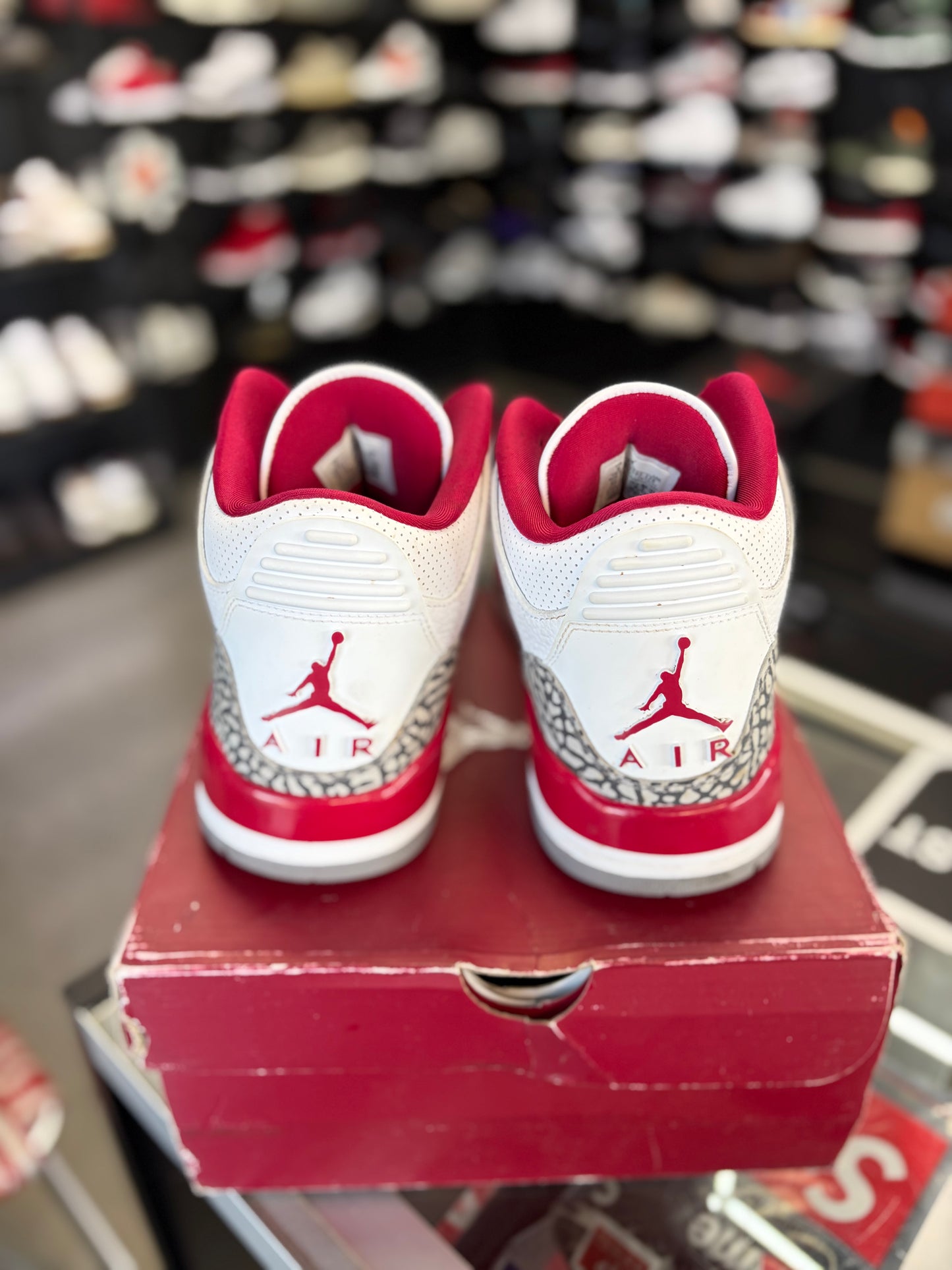 Jordan 3 “Cardinal Red” Size 9