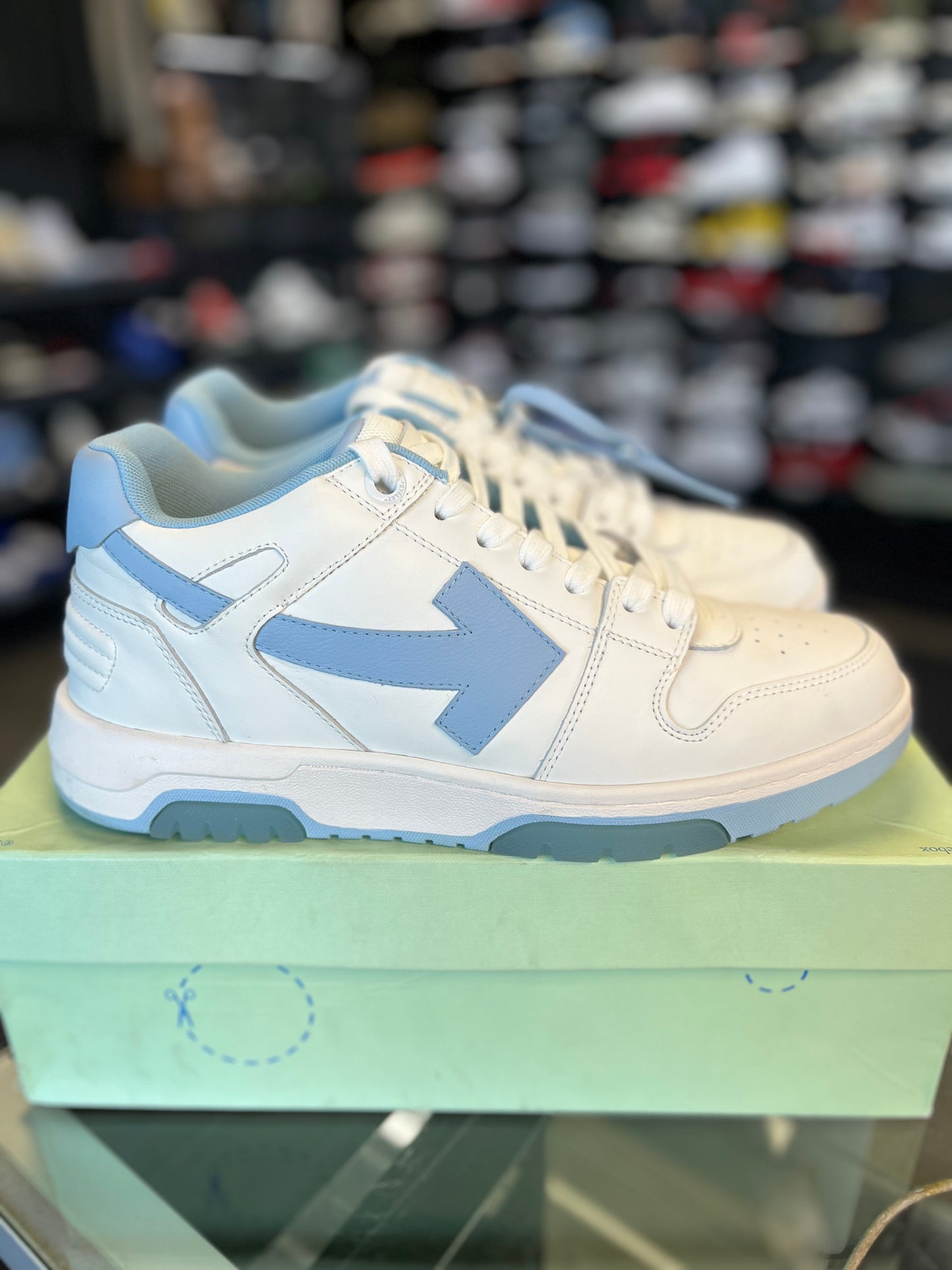 Off White Out Off Office “Light Blue White” Size 44EU