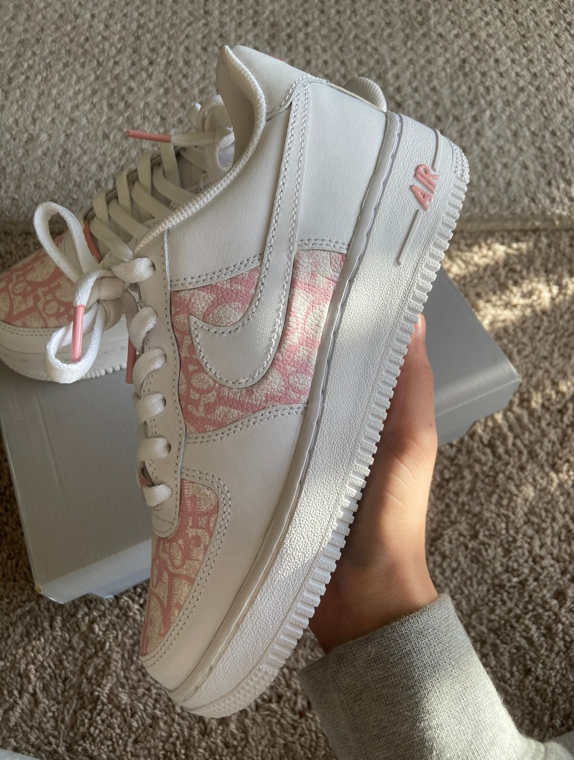 Custom Air Force 1 “Pink Dior”