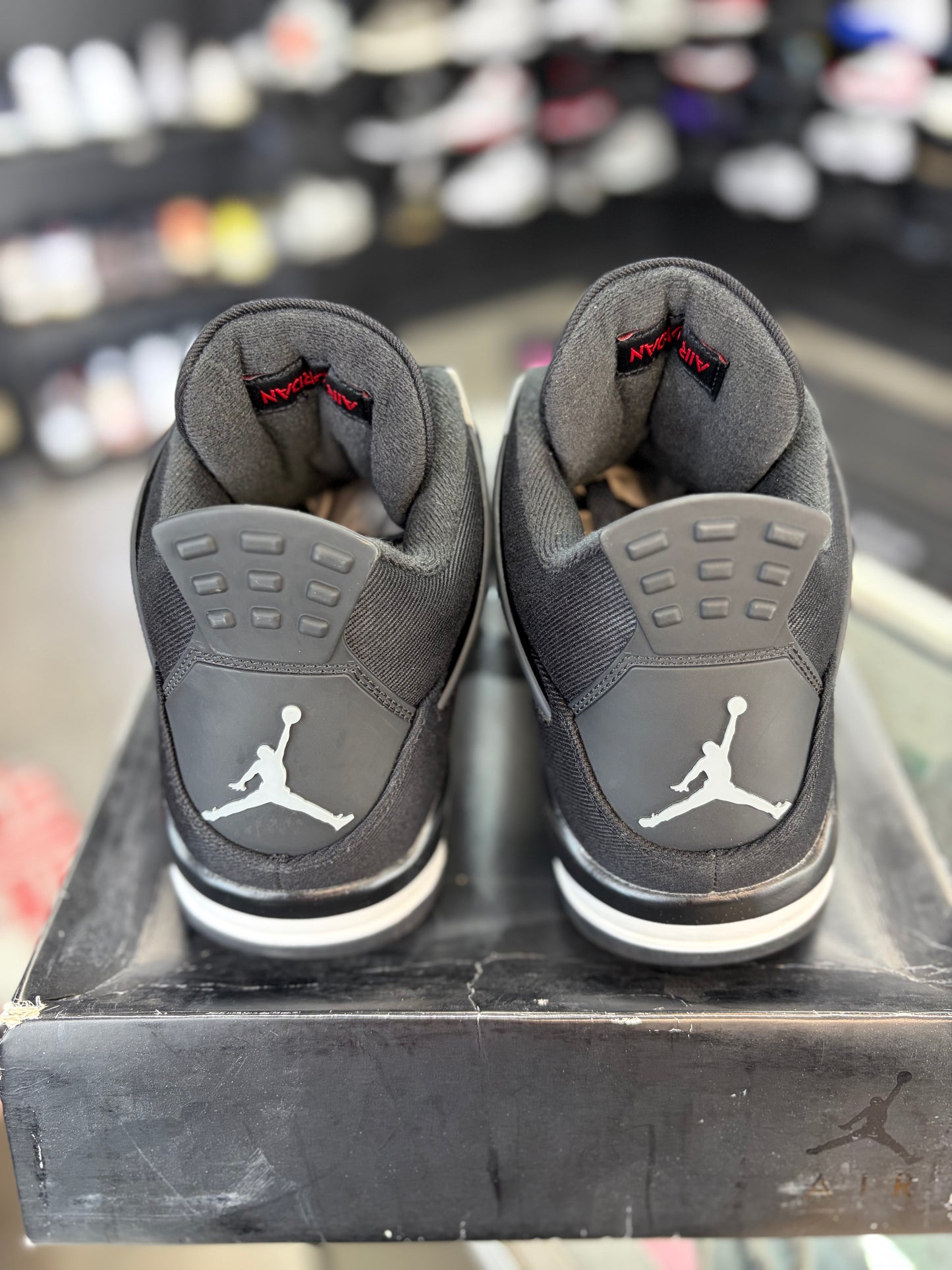 Jordan 4 “Black Canvas” Size 12
