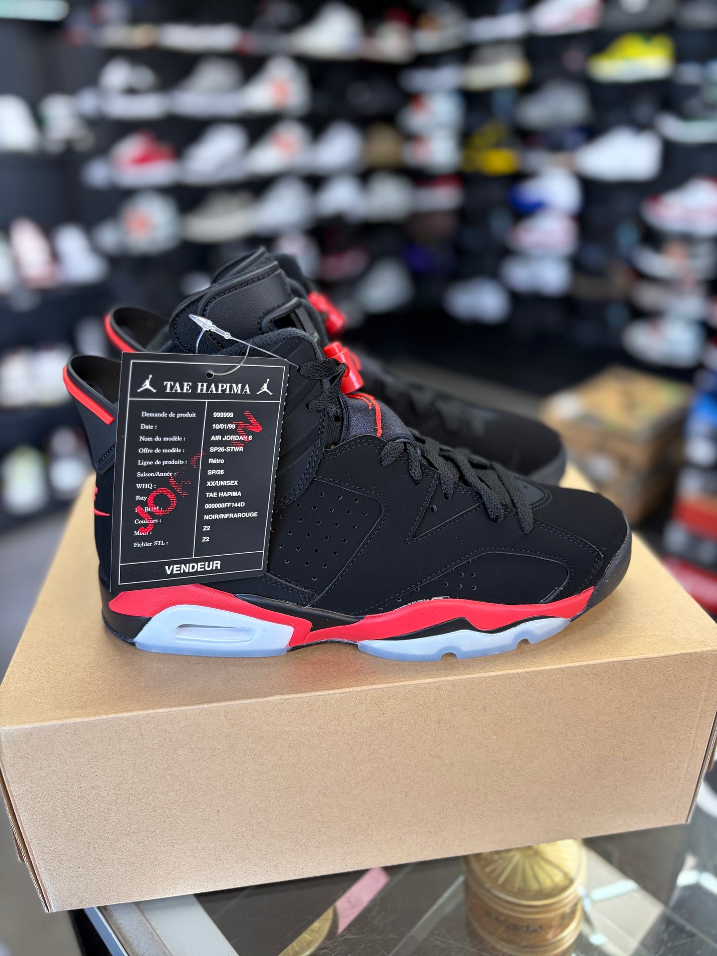 Jordan 6 “Reverse Infrared” Size 8.5