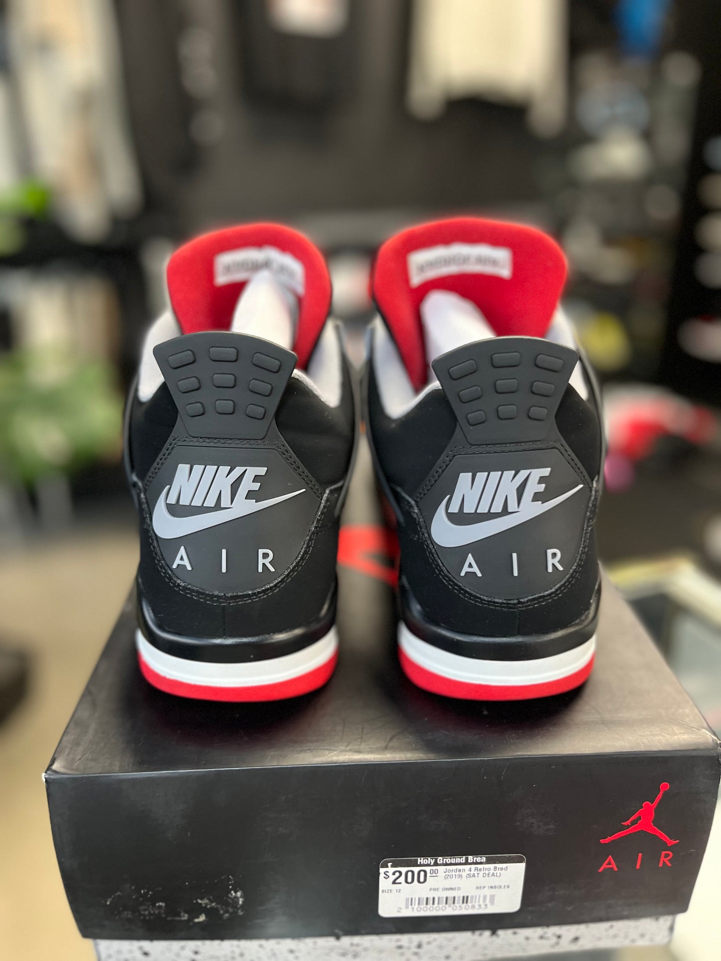 Jordan 4 “Bred” (2019) Size 12