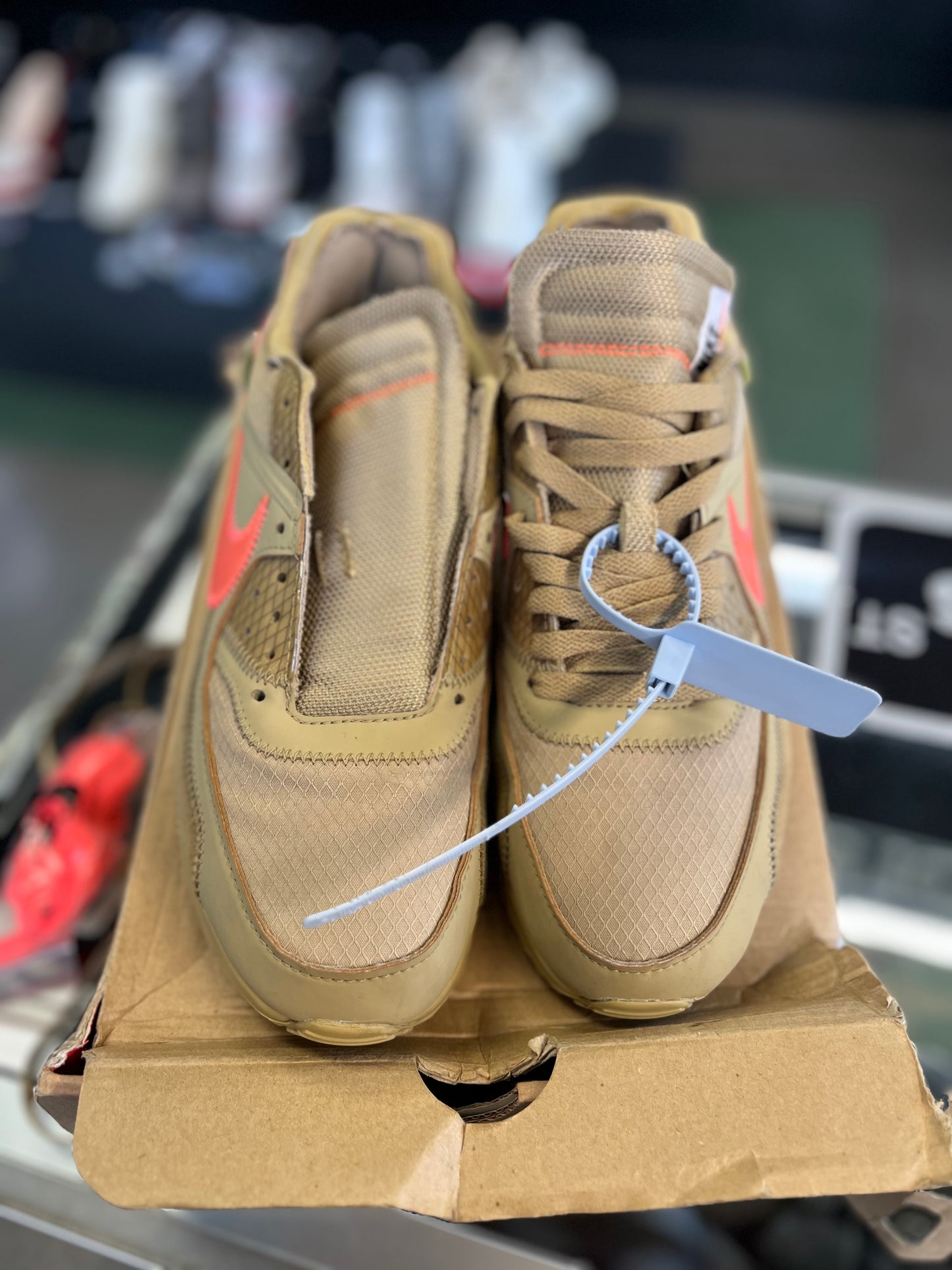 Air Max 90 x Off White “Desert Ore” Size 8