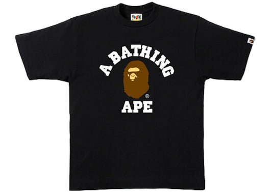 A Bathing Ape College Tee “Black”