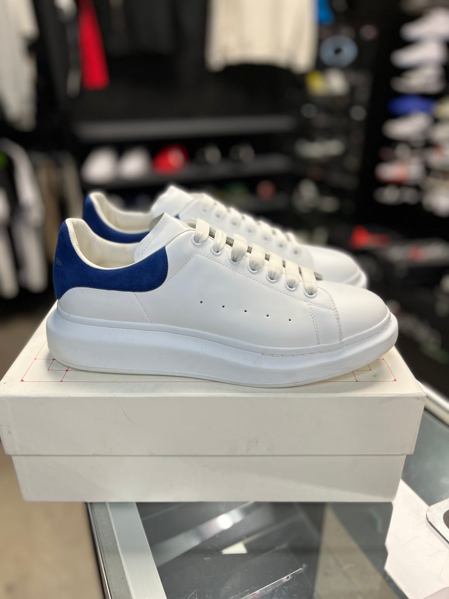 Alexander McQueen “White/Blue” Size 45EU