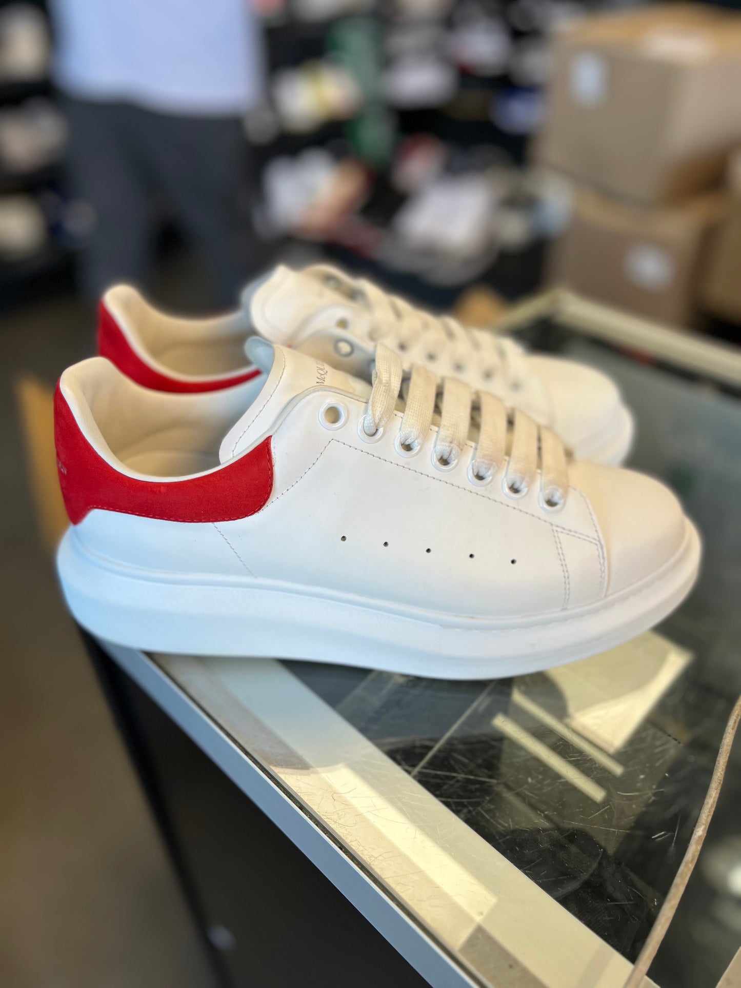 Alexander McQueen “White/Red” Size 40.5EU