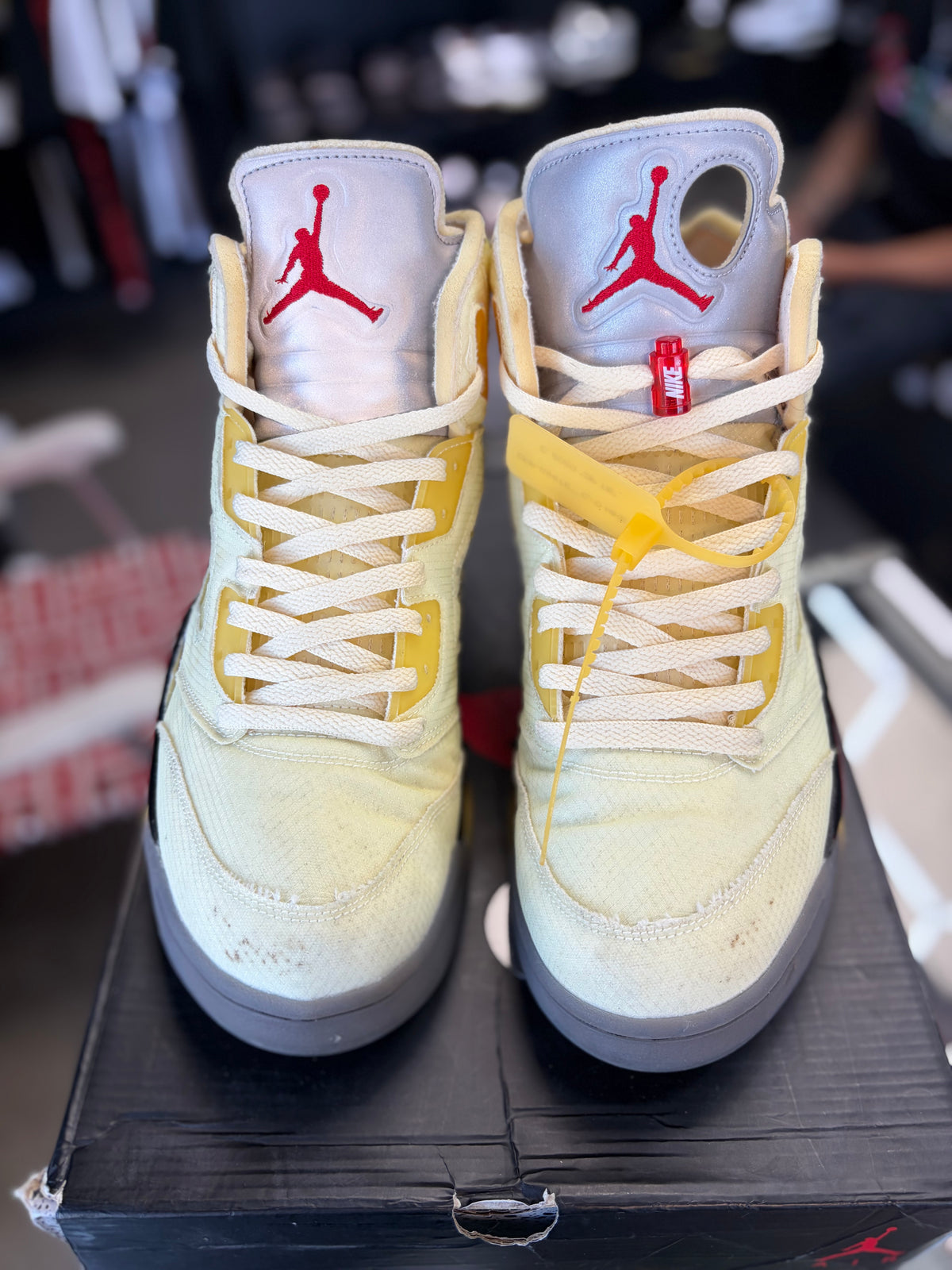 Jordan 5 x Off White “Sail” Size 13