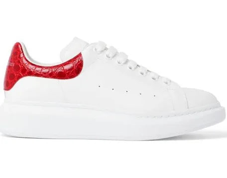Alexander McQueen “White/Red Snakeskin” Size 42EU