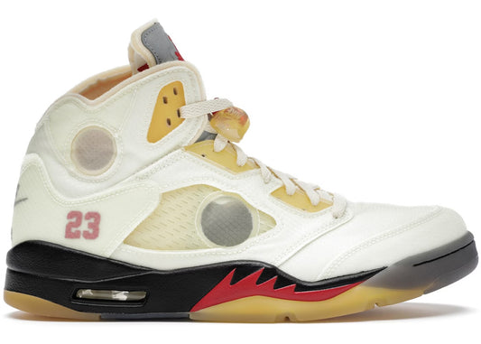 Jordan 5 x Off White “Sail” Size 10