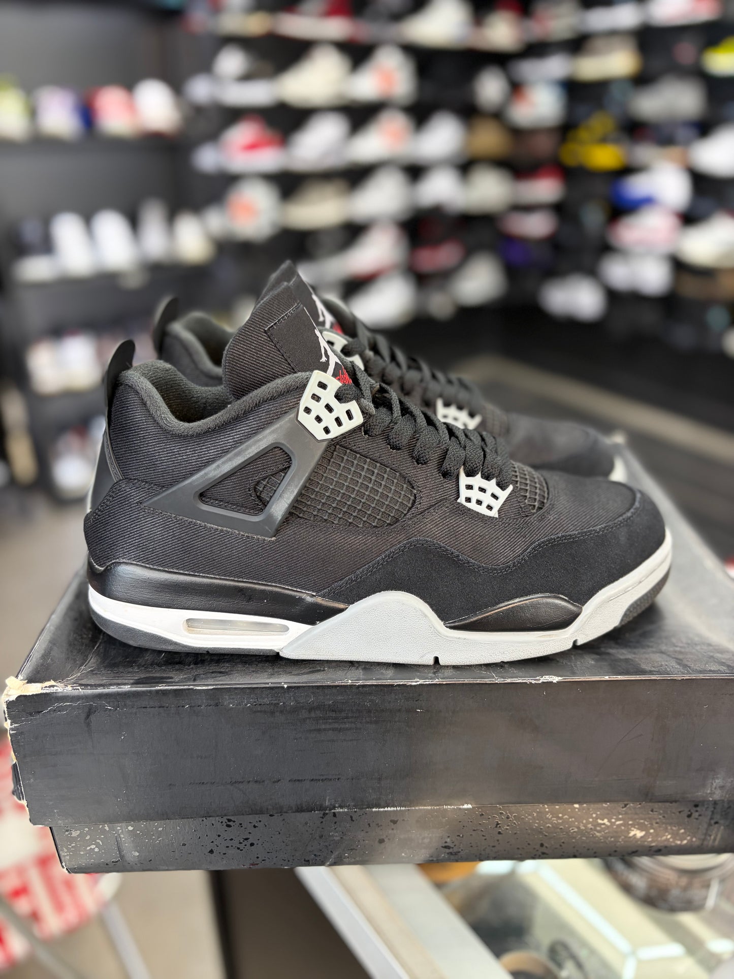Jordan 4 “Black Canvas” Size 12