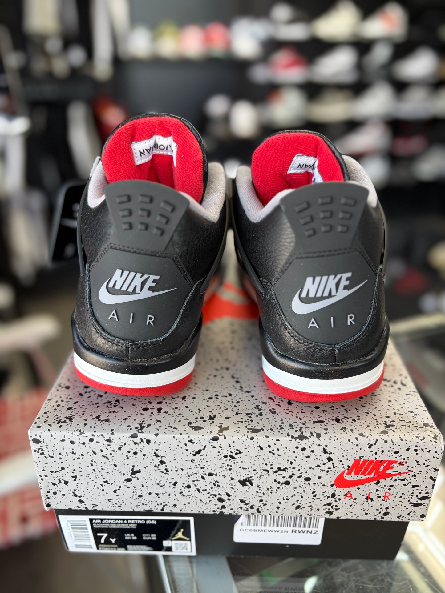 Jordan 4 “Bred Reimagined” (Gs) Size 7y/8.5w