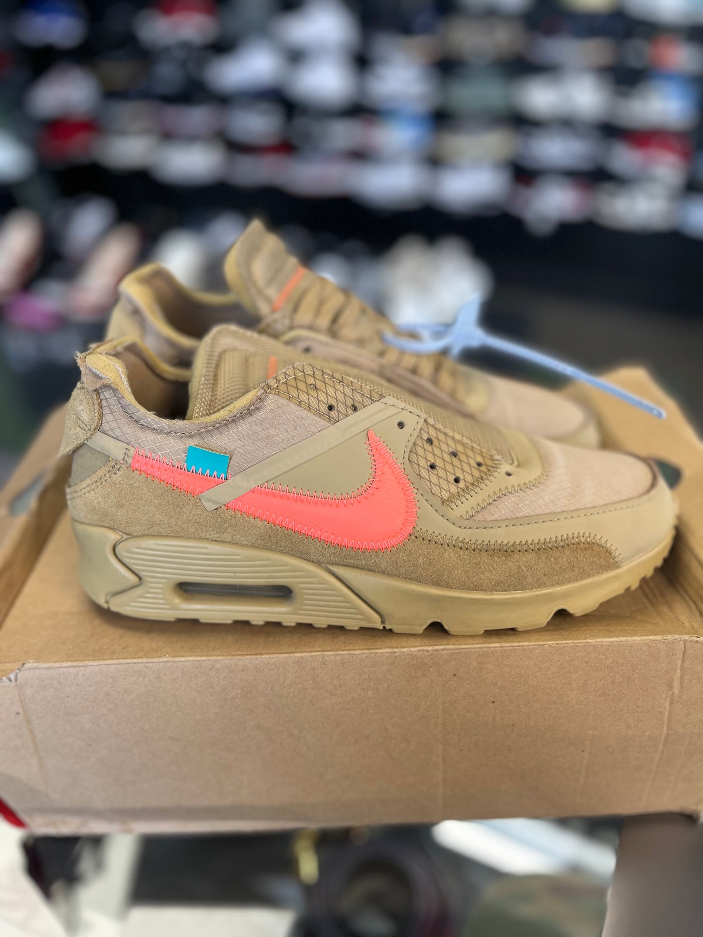 Air Max 90 x Off White “Desert Ore” Size 8