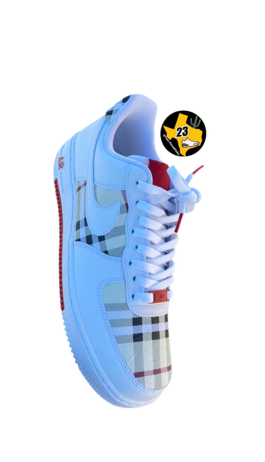 Custom Air Force 1 “White Burberry”