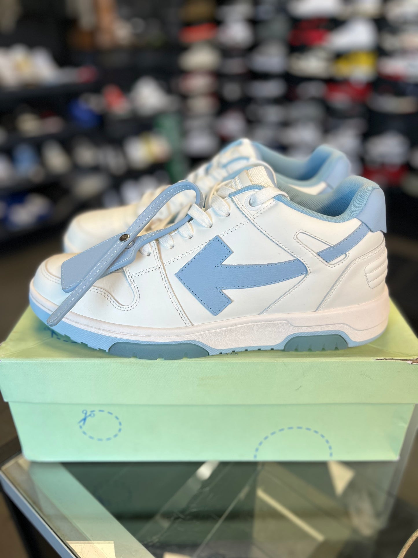 Off White Out Off Office “Light Blue White” Size 44EU