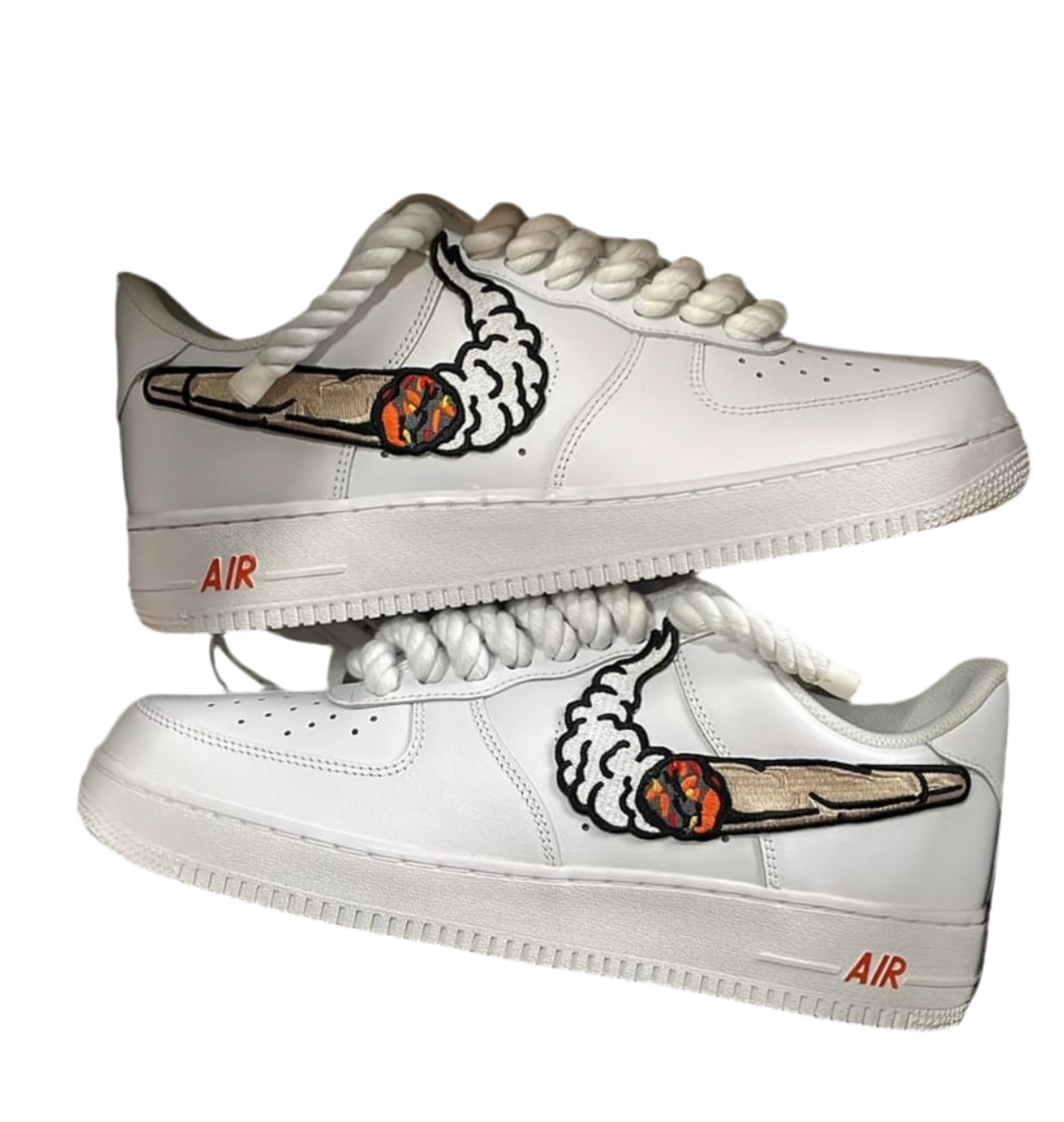 Custom Air Force 1 “Raw Joint” Rope Laced