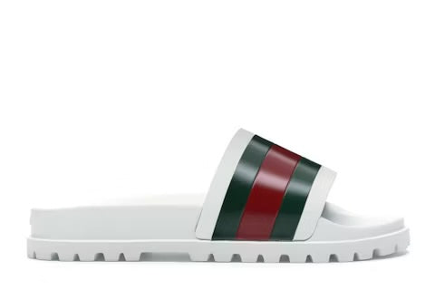 Gucci Web Slide Sandal “White” Size 11