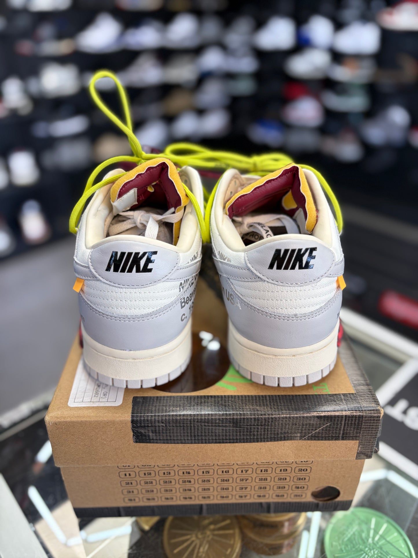 Nike Off White Dunk “Lot 08” Size 9