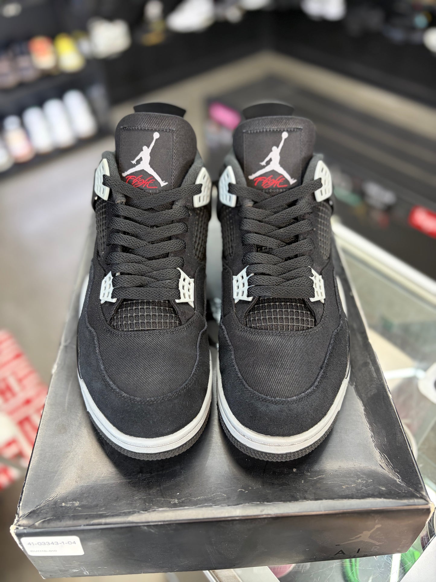 Jordan 4 “Black Canvas” Size 12