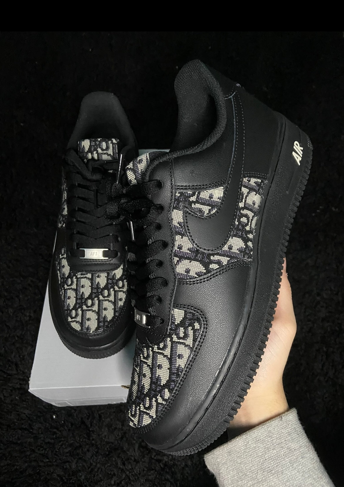 Custom Air Force 1 “Dior Black”