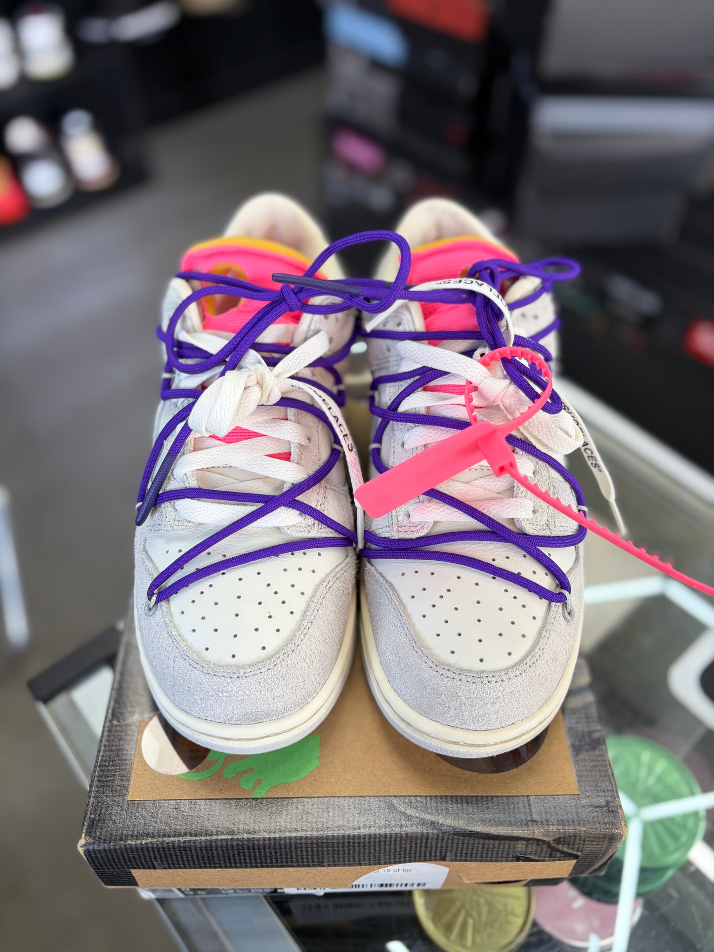 Nike Off White Dunk “Lot 15” Size 8