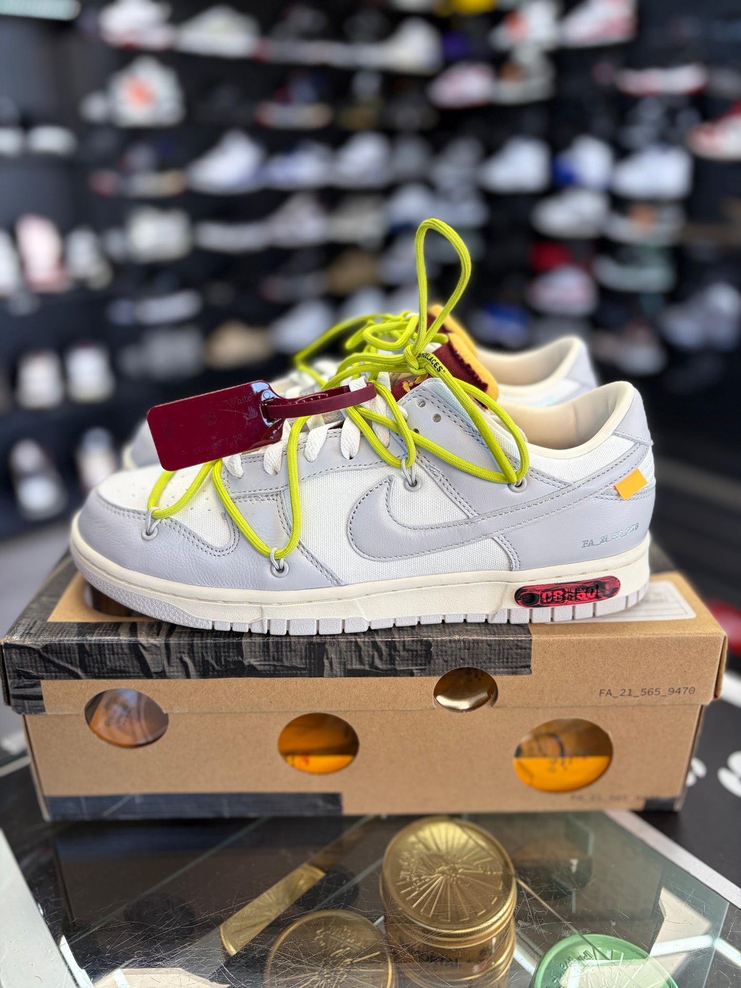 Nike Off White Dunk “Lot 08” Size 9
