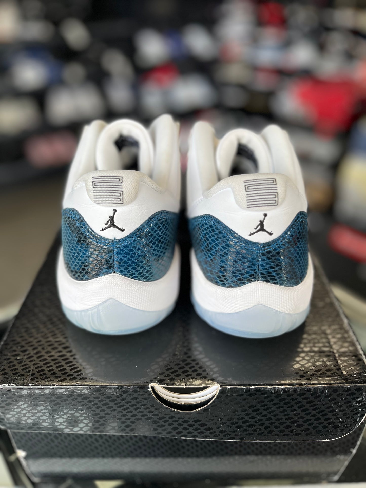 Jordan 11 Low “Navy Snakeskin” Size 9.5