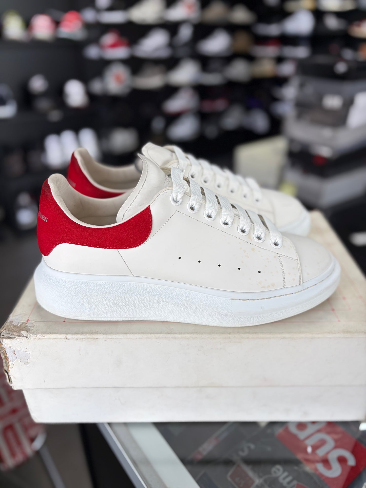 Alexander McQueen “White/Red” Size 42.5EU