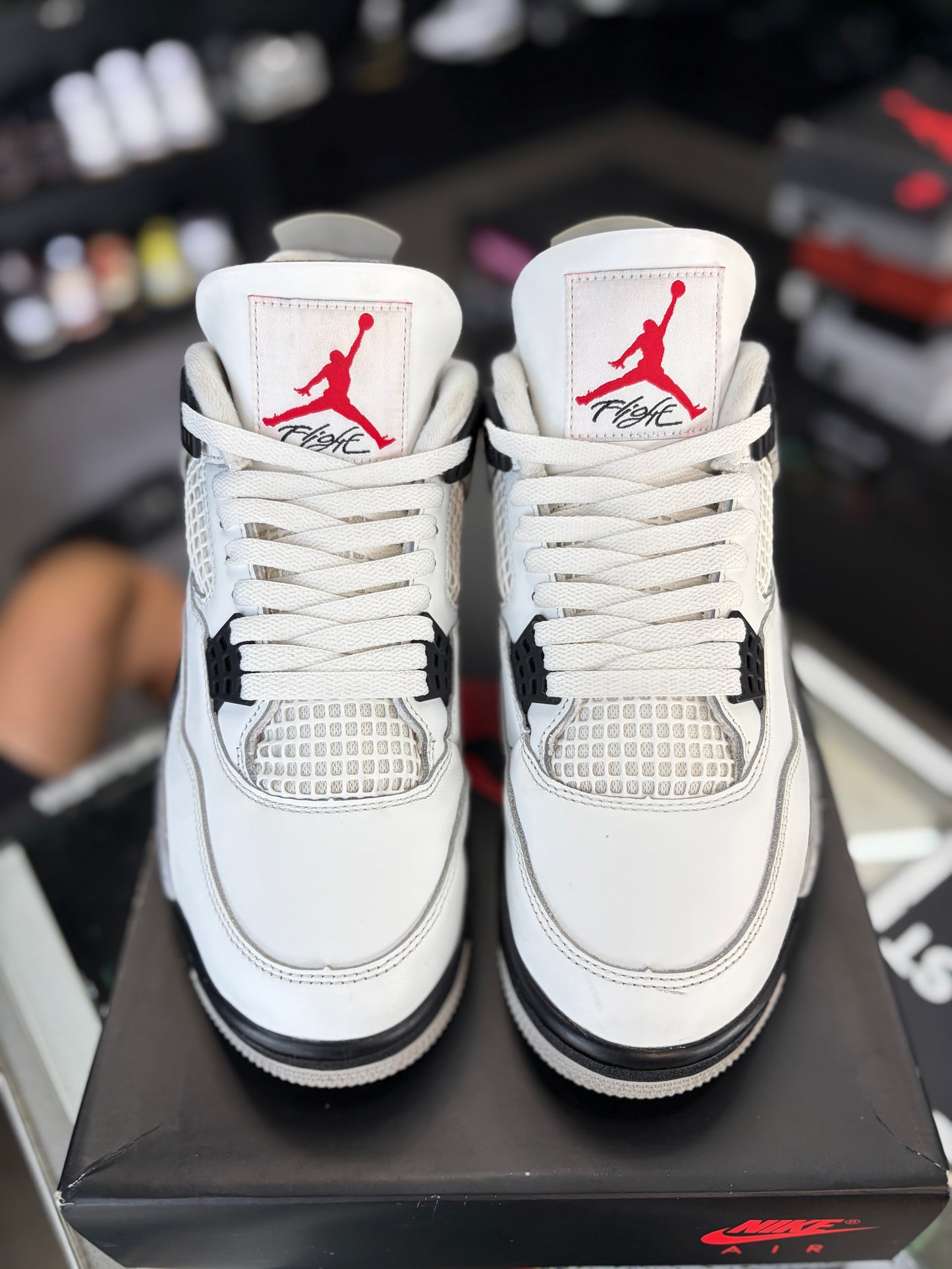 Jordan 4 “White Cement” Size 9