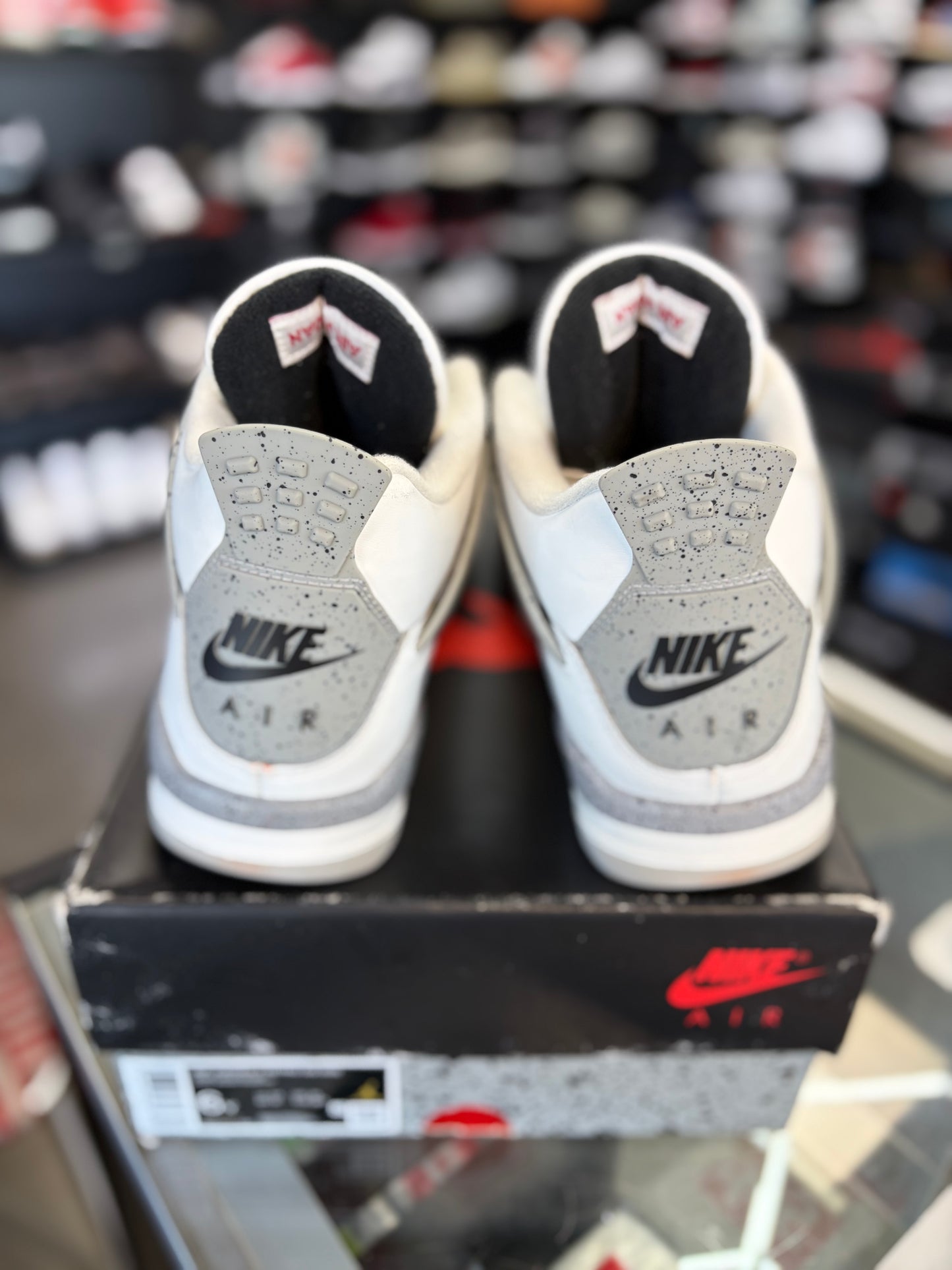 Jordan 4 “White Cement” (Gs) Size 6y/7.5w